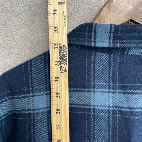 NEW Colorado Men's XL Clothing Plaid Flannel Button Up Shirt Blue - Picture 4 of 10